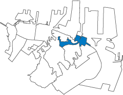 第四地区北部の位置