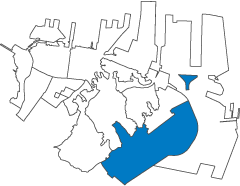 本牧・根岸地区の位置